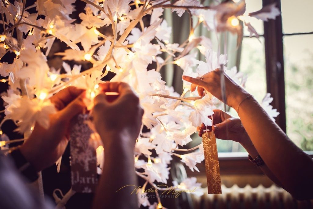 livre d'or alternatif, arbre à voeux, branches, lumineux, mariage, décoration, location, Gironde, Bordeaux, Aquitaine, Décorevents
