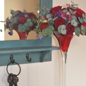 vase, martini, rouge, amour,passion, élégant, fleurs, centre, table, décoration, location, mariage, Décorevents, Gironde, Bordeaux, aquitaine