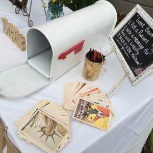 boîte, américaine, lettres, urne, tirelire, location, décoration, mariage, anniversaire, Décorevents, Gironde, Bordeaux, aquitaine
