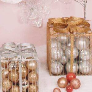 urne, tirelire, cadeau, location, décoration, mariage, Décorevents, Gironde, Bordeaux, Aquitaine, cage, paillettes, chic, noël, nœud